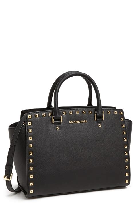 michael kors large selma saffiano satchel|selma leather satchel.